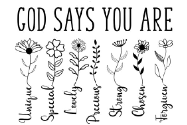 Floral Affirmations: A Collection of Positive Words and Flower Illustrations