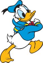 Disney's Iconic Duck, Donald, in a Playful Pose