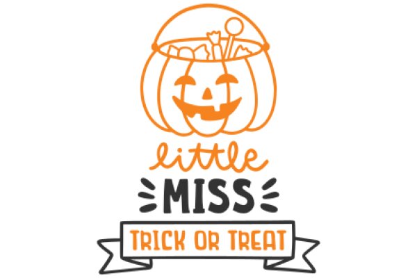 Halloween-themed Logo for a 'Trick or Treat' Event