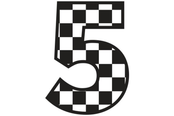 A Checkered Number Five