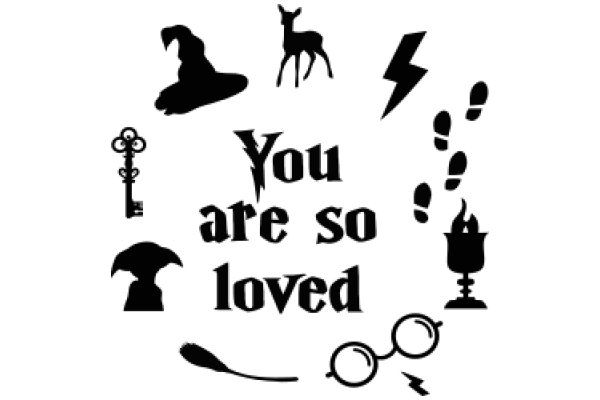 A Collection of Symbols and Words That Convey the Concept of Love