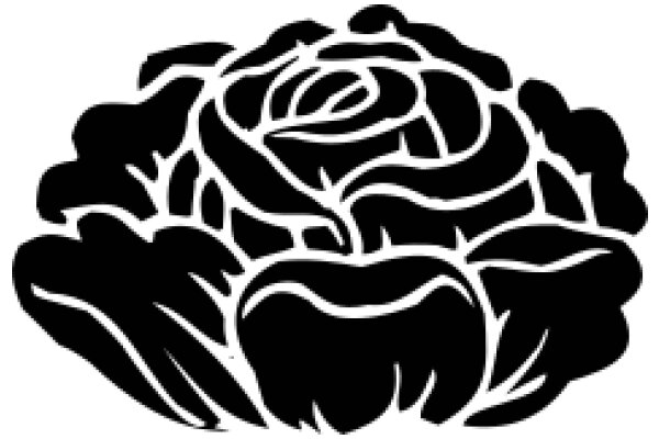 Elegant Black Rose Logo