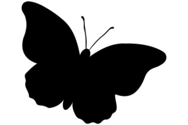 A Silhouette of a Butterfly