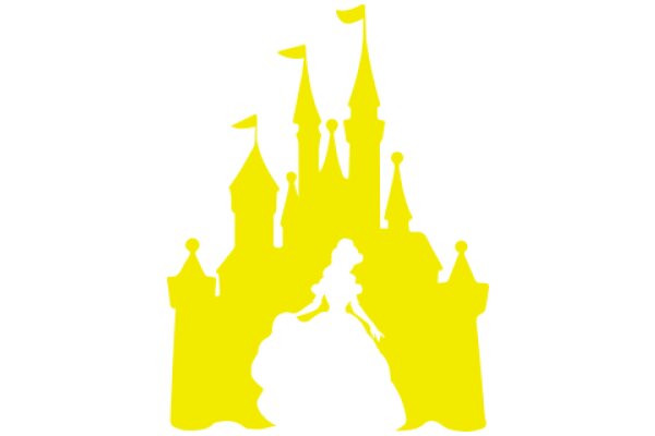 A Fairy Tale Castle and Princess Silhouette