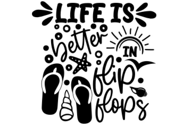 Life's Better in Flip Flops: A Playful Affirmation