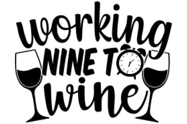 Working Nine to Wine: A Graphic Design for a Wine-Lover's Motto