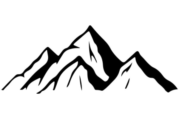 Simplistic Mountain Silhouette