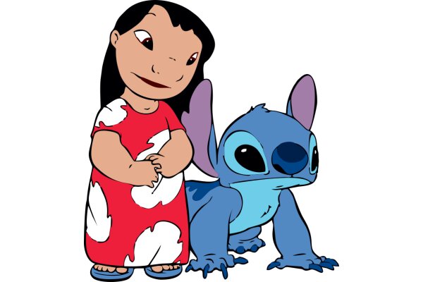 An Adventure in the Disney Universe: A Friendly Encounter Between Lilo and Stitch