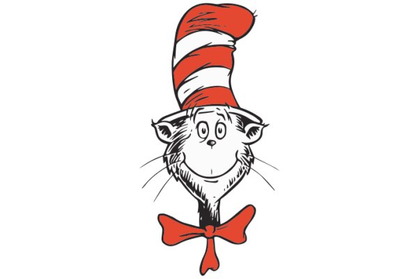 Whimsical Adventure: The Cat in the Hat's Red Bow Tie