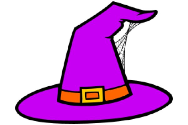 A Purple Wizard's Hat with an Orange Belt