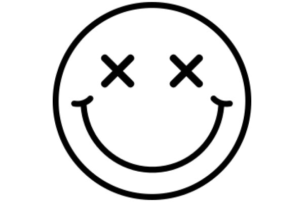 Simplistic Smiley Face with an X for Eyes