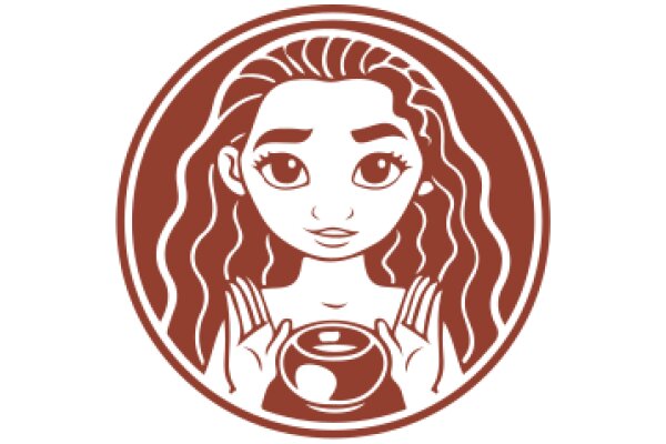 A Digital Portrait of a Woman with a Cup of Coffee