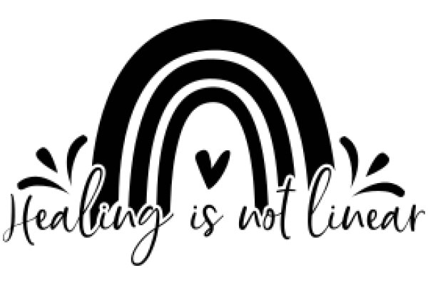 Stylized Logo with the Text 'Healing is not linear'