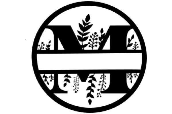 Monogram Logo with Nature Elements