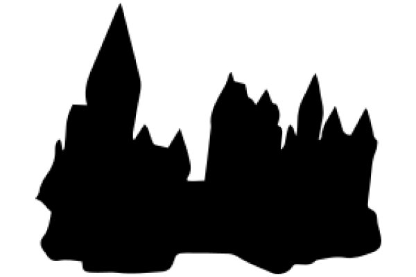 Silhouette of a Castle and Towers