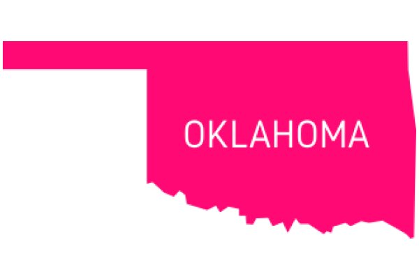 Oklahoma State Map with Text