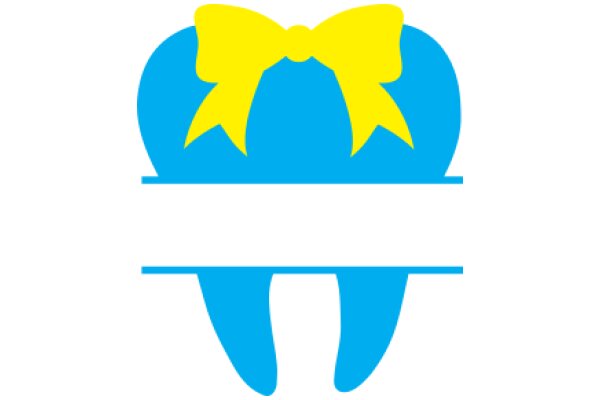 A Vibrant Logo with a Blue Background and a Yellow Bow