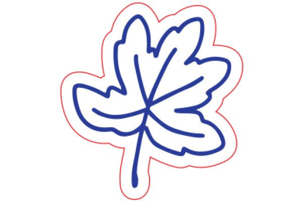 Digital Art: A Stylized Maple Leaf