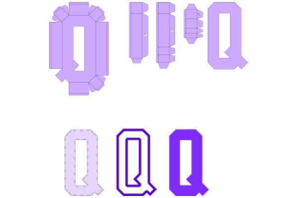 A Collection of Purple Qs in Various Styles