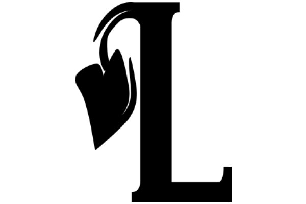 A Stylized Letter 'L' with a Handle on a White Background