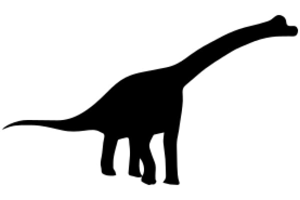 A Silhouette of a Dinosaur, Standing Tall and Majestic