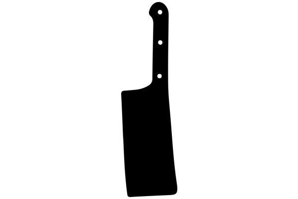 A Solid Black Silhouette of a Tool