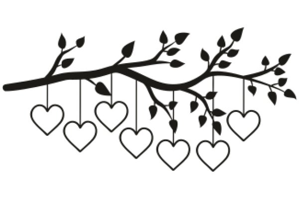 Elegant Tree with Heart-Shaped Leaves