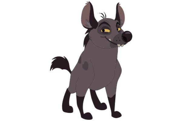 A Mischievous Gray Wolf with a Smirk and a Snarky Attitude