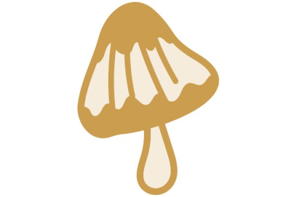 A Delightful Illustration of a Mushroom with a Droplet of Honey