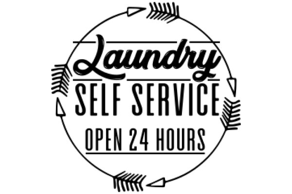 Laundry Service Advertisement: Open 24 Hours