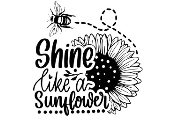 Shine Like a Sunflower: A Whimsical Inspirational Quote