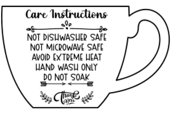 Care Instructions: Not Dishwasher Safe, Not Microwave Safe, Avoid Extreme Heat, Hand Wash Only, Do Not Soak