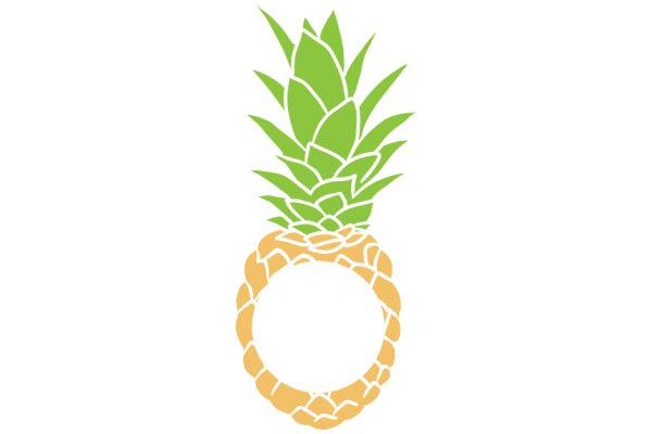 Vibrant Logo: A Stylized Pineapple with a Woven Basket Base