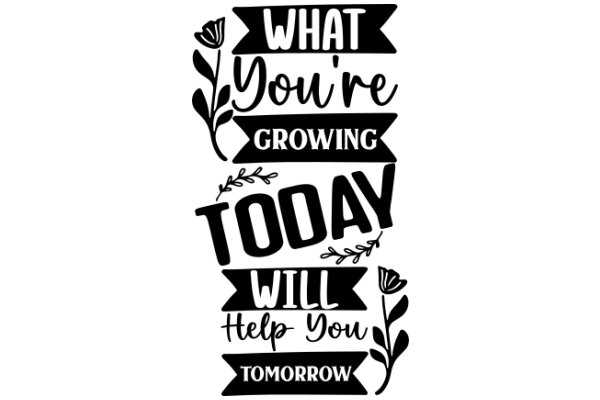 Inspirational Quote Poster: What You're Growing Today Will Help You Tomorrow