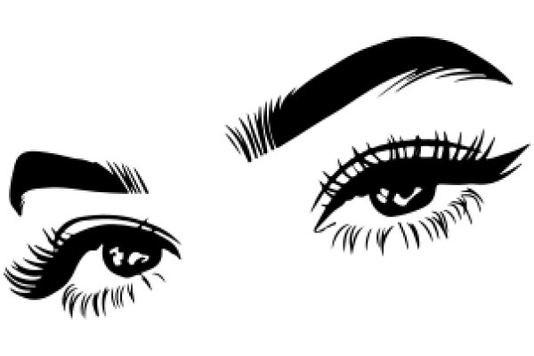 Stylized Eyebrow and Eye Design