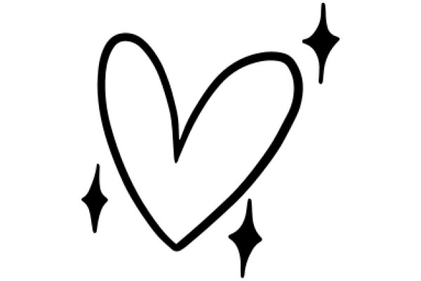 Simplistic Heart with Stars