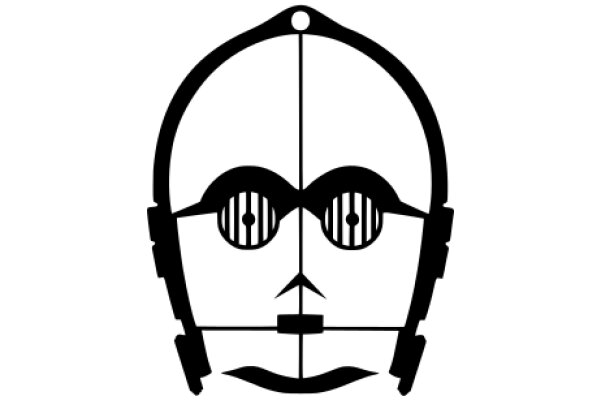 Stylized Portrait of a Robot with Headphones and Goggles