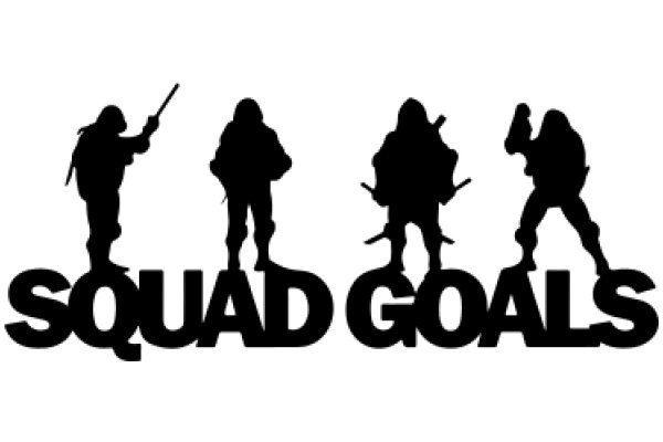 Squad Goals: A Silhouette Tribute to the Iconic Video Game Series