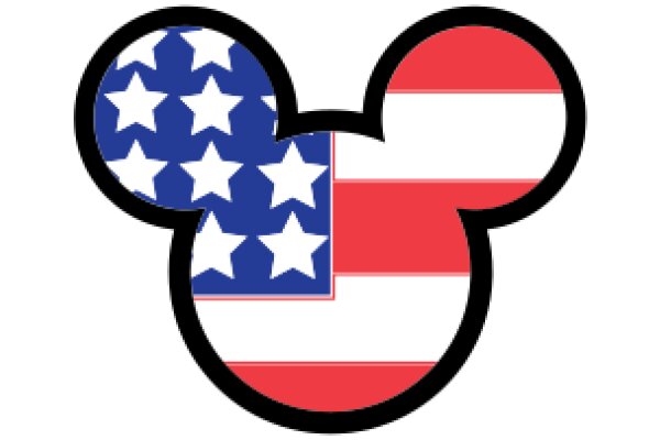 United States Flag and Mickey Mouse Ear Design