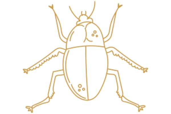 A Golden Bug Illustration