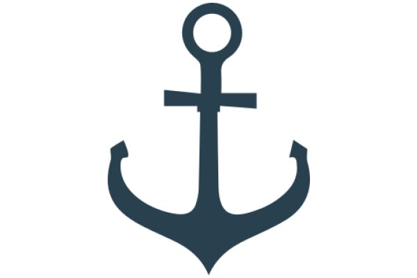 Stylized Anchor Icon with a Circle at the Top