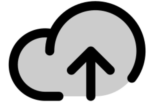 Simplified Icon of a Cloud with an Arrow Indicating Upward Movement