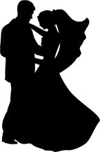 A Silhouette of a Couple's Dance