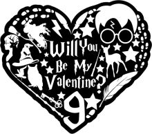 Will You Be My Valentine? A Heartfelt Inquiry in Black and White