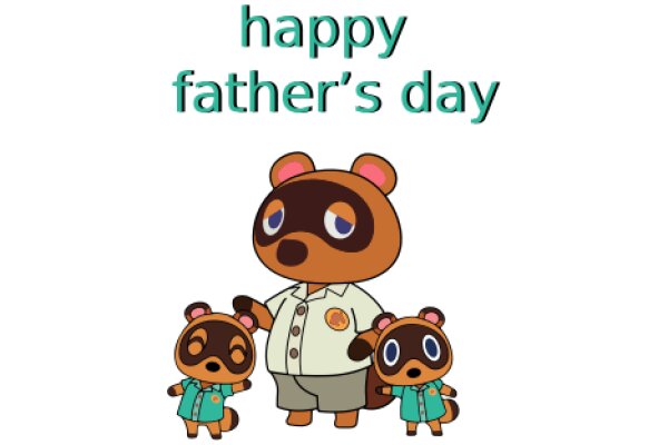 Happy Father's Day: A Warm Animated Greeting from a Family of Raccoons