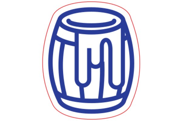 Stylized Blue and Pink Mug Icon