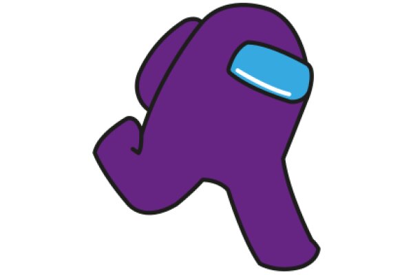 Vivid Purple Character with Blue Goggles