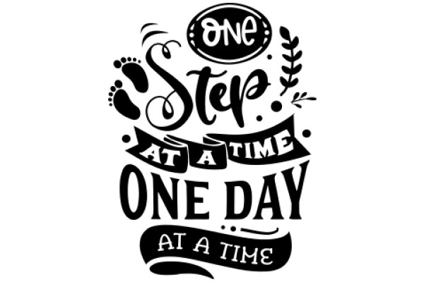 One Step at a Time: A Daily Affirmation Poster