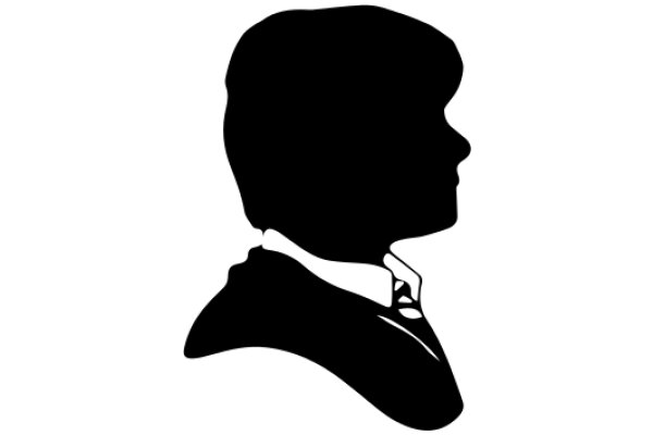 Silhouette of a Person in a Suit