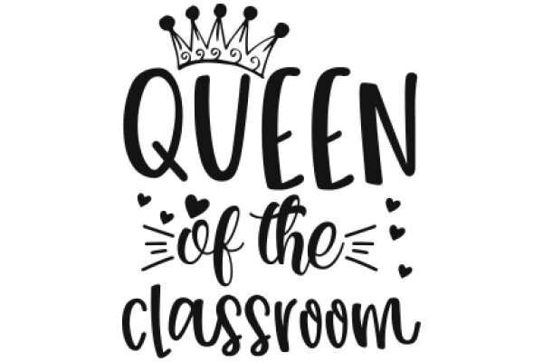 Queen of the Classroom: A Celebratory Sign for an Educator